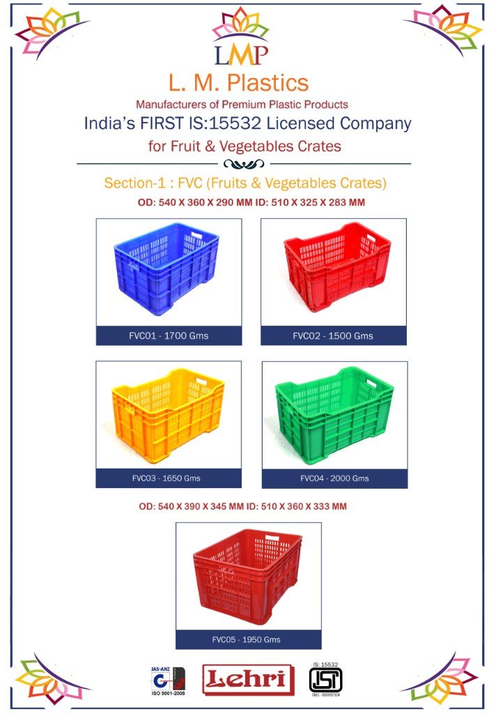 L. M. Plastics FVC catalog — India’s first IS 15532 licensed company
